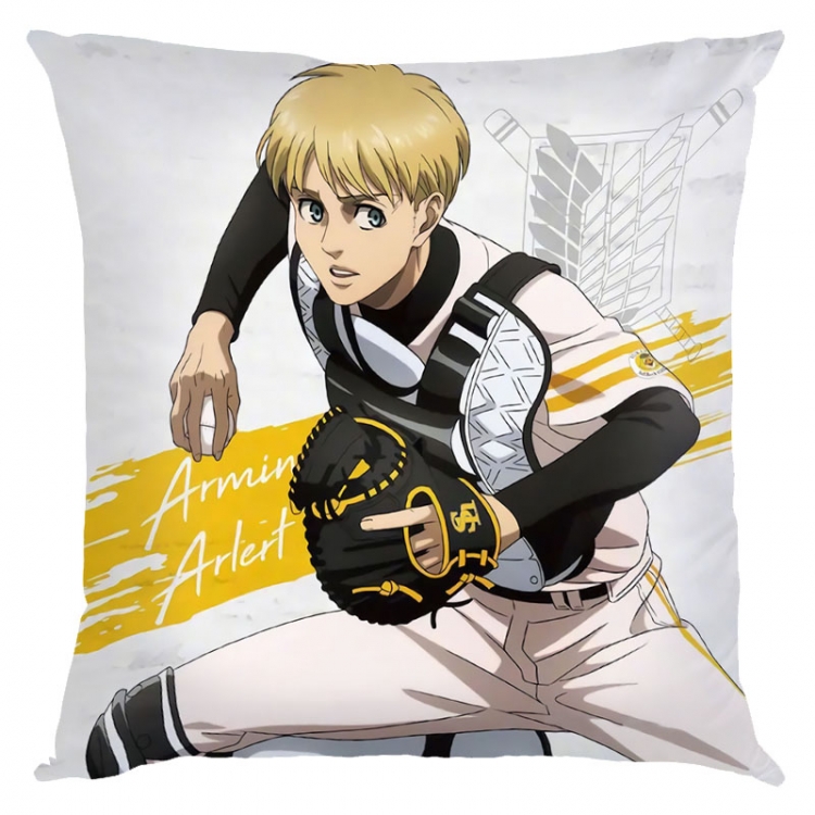 Shingeki no Kyojin Anime square full-color pillow cushion 45X45CM NO FILLING  J12-348