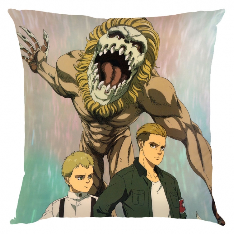 Shingeki no Kyojin Anime square full-color pillow cushion 45X45CM NO FILLING  J12-329