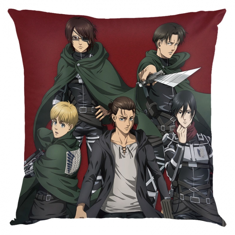 Shingeki no Kyojin Anime square full-color pillow cushion 45X45CM NO FILLING   J12-283