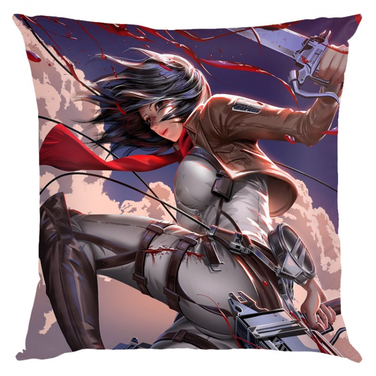 Shingeki no Kyojin Anime square full-color pillow cushion 45X45CM NO FILLING   J12-332