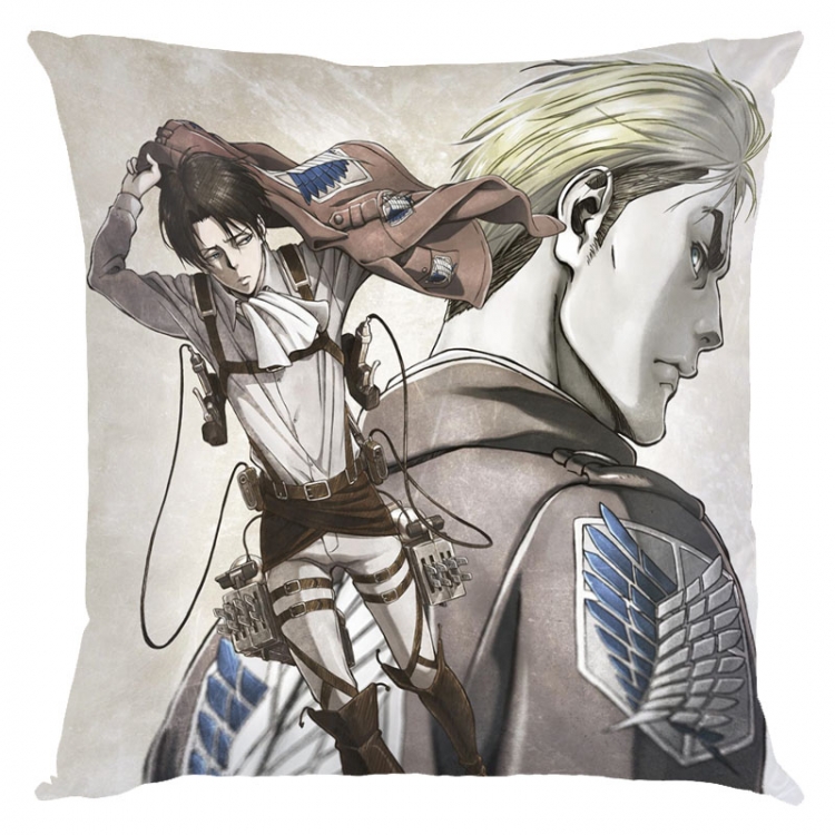 Shingeki no Kyojin Anime square full-color pillow cushion 45X45CM NO FILLING  J12-293