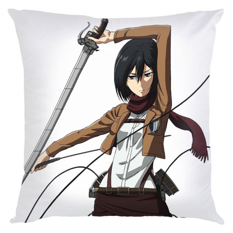 Shingeki no Kyojin Anime square full-color pillow cushion 45X45CM NO FILLING  J12-356