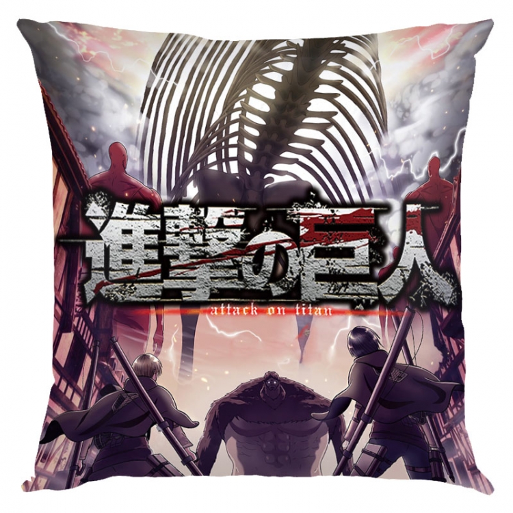 Shingeki no Kyojin Anime square full-color pillow cushion 45X45CM NO FILLING  J12-301