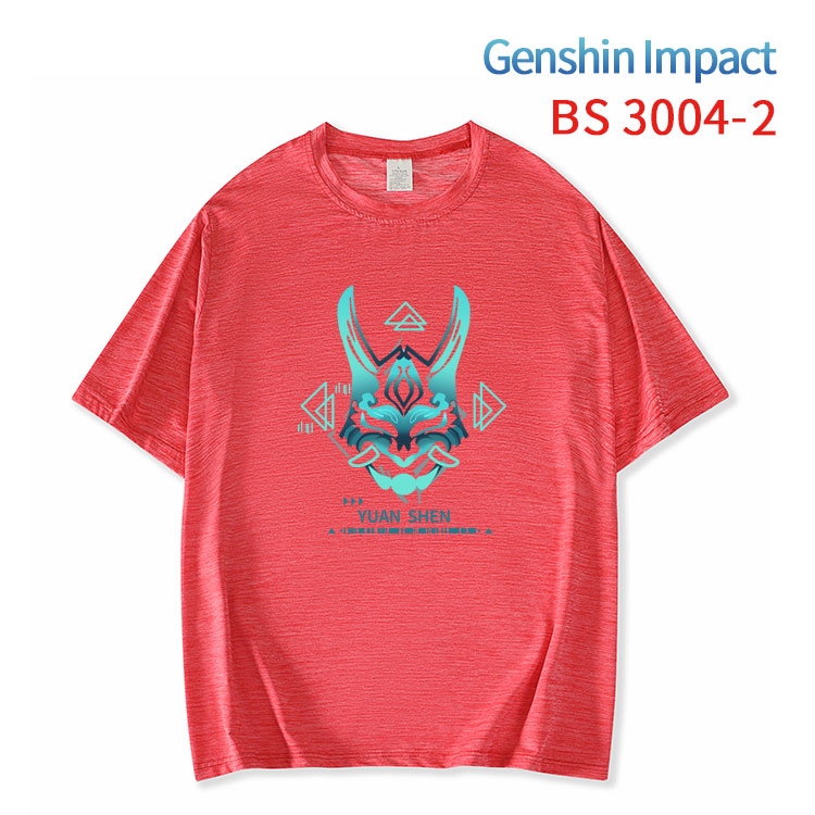 Genshin Impact ice silk cotton loose and comfortable T-shirt from XS to 5XL BS-3004-2