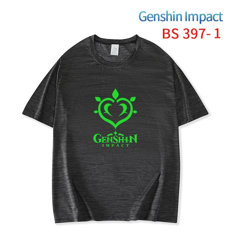 Genshin Impact ice silk cotton loose and comfortable T-shirt from XS to 5XL  BS-397-1