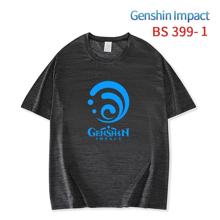 Genshin Impact ice silk cotton loose and comfortable T-shirt from XS to 5XL BS-399-1