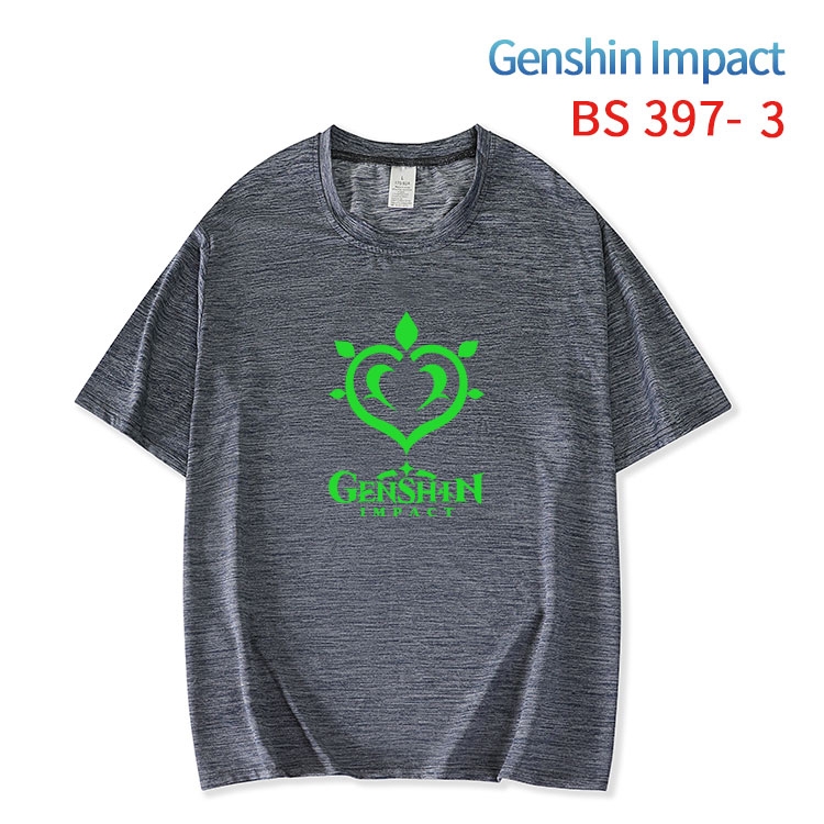 Genshin Impact ice silk cotton loose and comfortable T-shirt from XS to 5XL BS-397-3