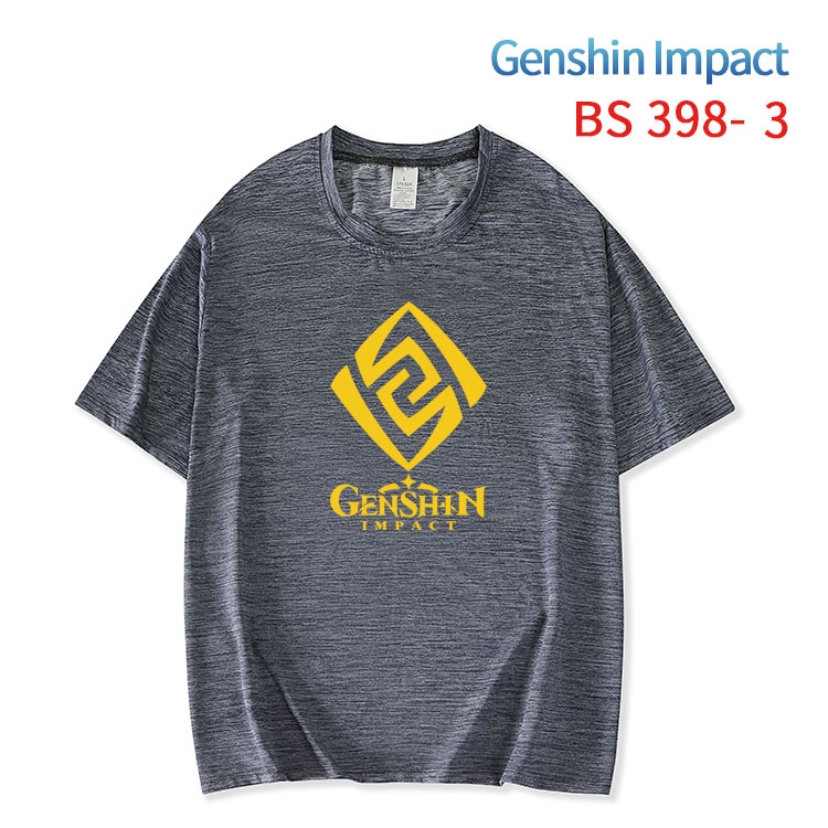 Genshin Impact ice silk cotton loose and comfortable T-shirt from XS to 5XL BS-398-3