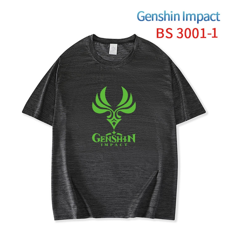 Genshin Impact ice silk cotton loose and comfortable T-shirt from XS to 5XL  BS-3001-1