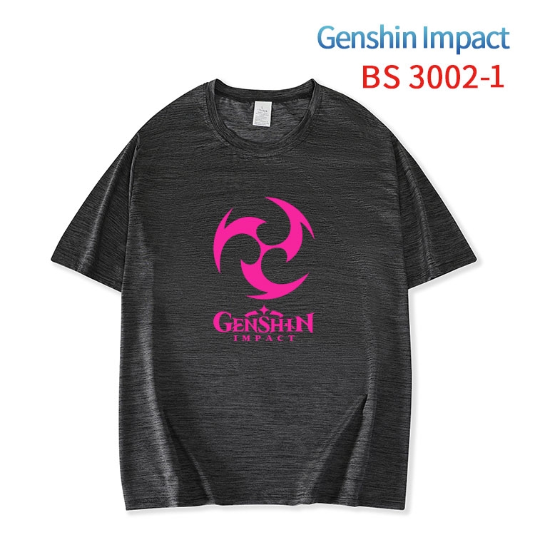 Genshin Impact ice silk cotton loose and comfortable T-shirt from XS to 5XL BS-3002-1