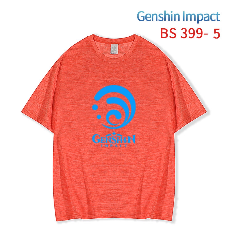 Genshin Impact ice silk cotton loose and comfortable T-shirt from XS to 5XL BS-399-5