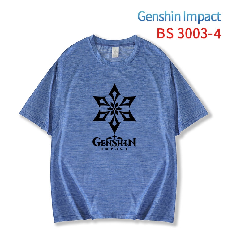 Genshin Impact ice silk cotton loose and comfortable T-shirt from XS to 5XL BS-3003-4