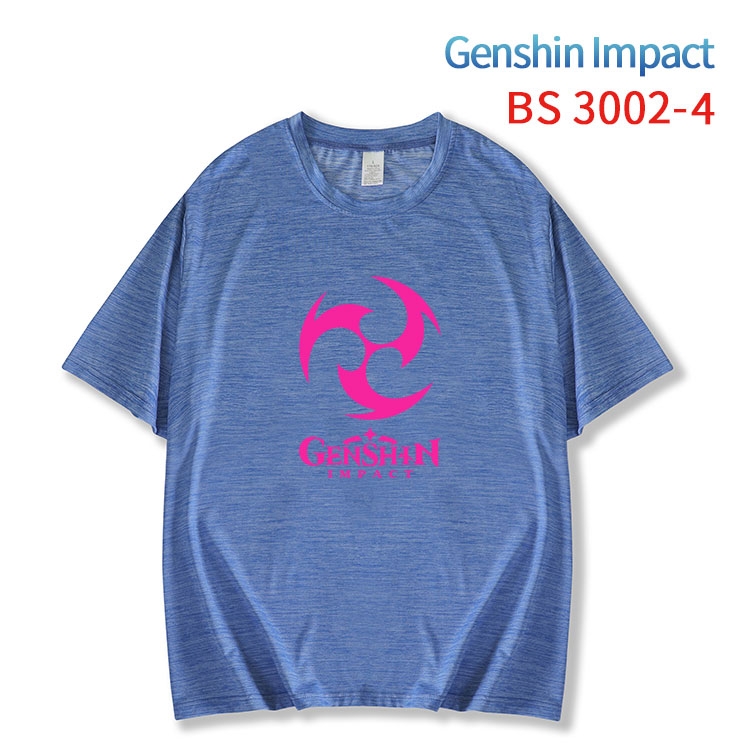 Genshin Impact ice silk cotton loose and comfortable T-shirt from XS to 5XL BS-3002-4