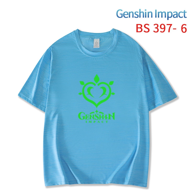 Genshin Impact ice silk cotton loose and comfortable T-shirt from XS to 5XL  BS-397-6