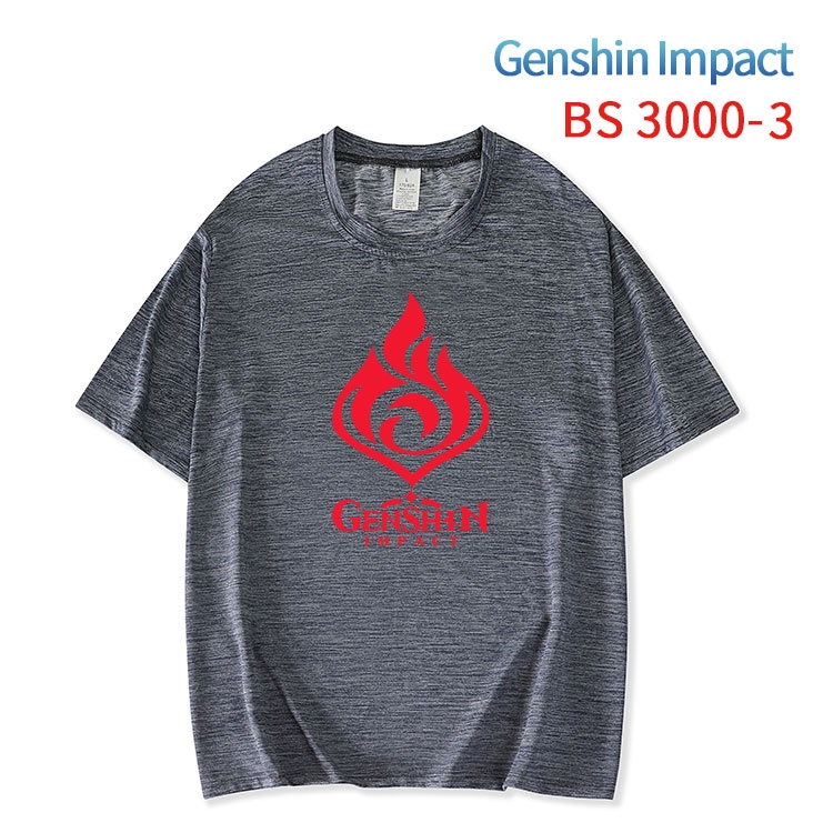 Genshin Impact ice silk cotton loose and comfortable T-shirt from XS to 5XL BS-3000-3