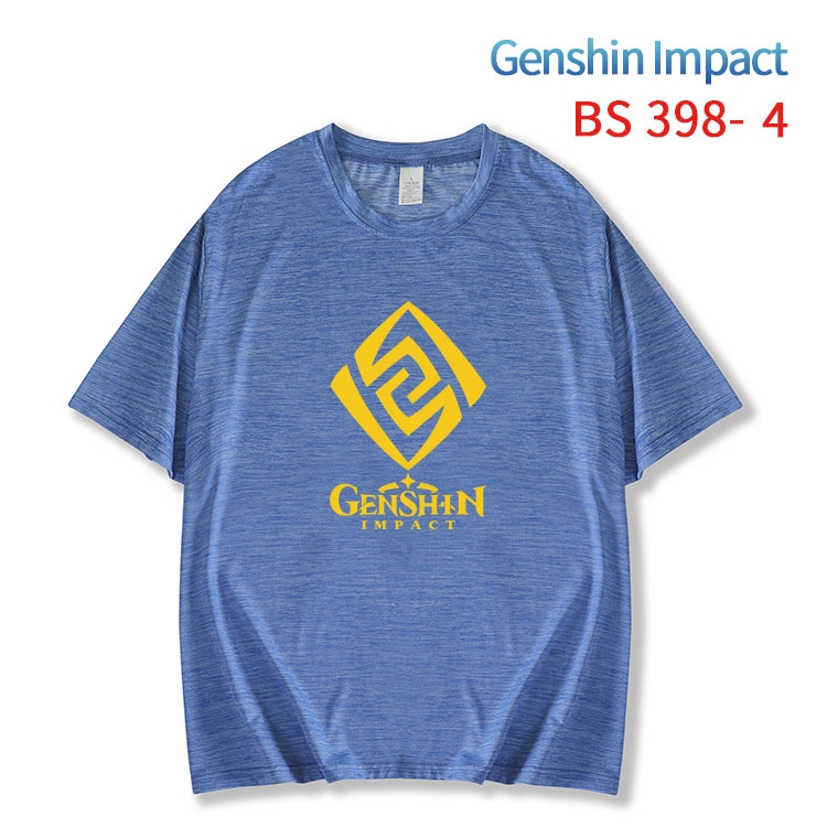 Genshin Impact ice silk cotton loose and comfortable T-shirt from XS to 5XL BS-398-4