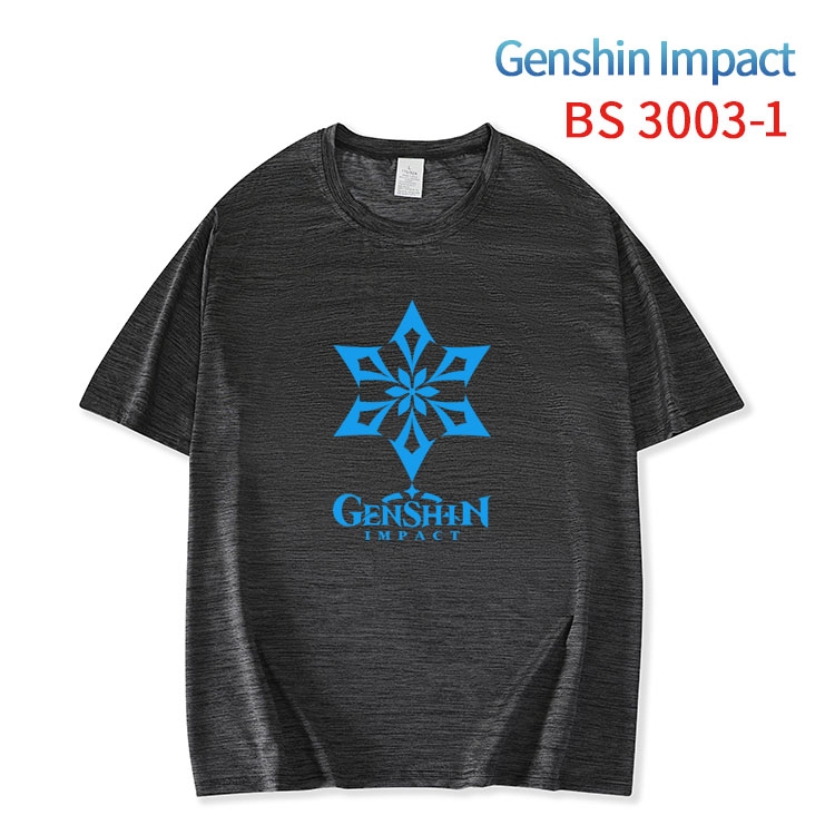 Genshin Impact ice silk cotton loose and comfortable T-shirt from XS to 5XL BS-3003-1