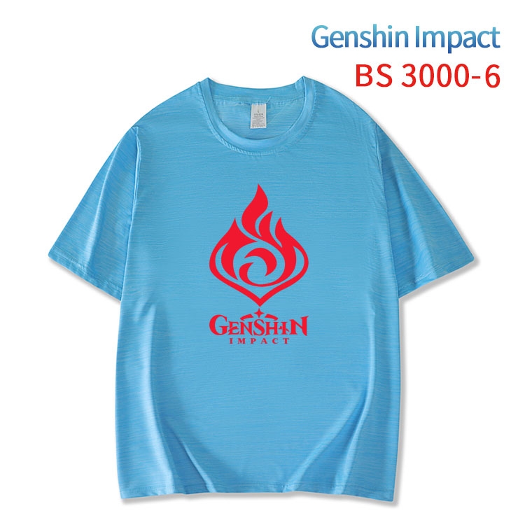 Genshin Impact ice silk cotton loose and comfortable T-shirt from XS to 5XL BS-3000-6