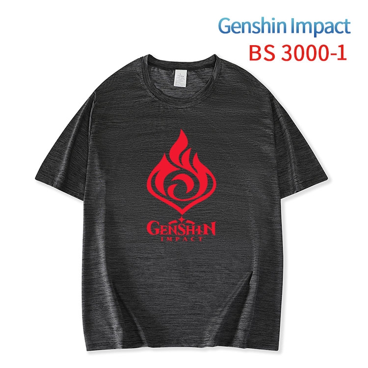 Genshin Impact ice silk cotton loose and comfortable T-shirt from XS to 5XL BS-3000-1