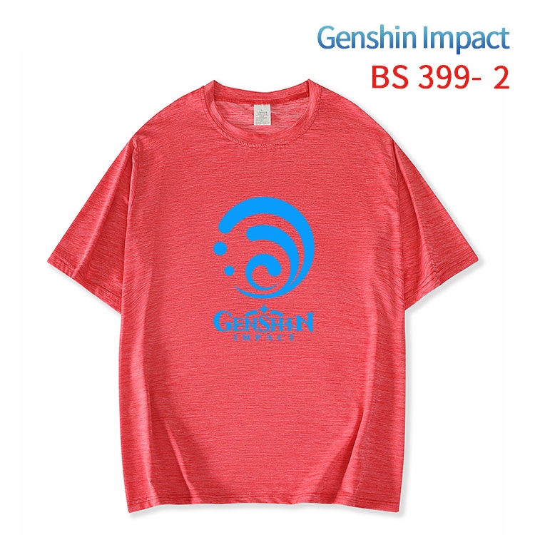 Genshin Impact ice silk cotton loose and comfortable T-shirt from XS to 5XL BS-399-2