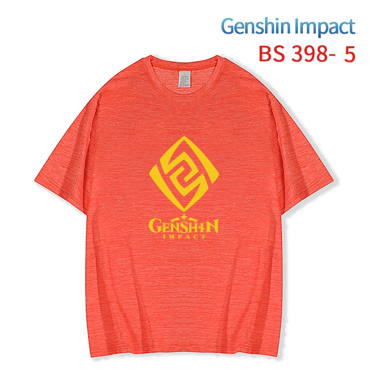 Genshin Impact ice silk cotton loose and comfortable T-shirt from XS to 5XL BS-398-5