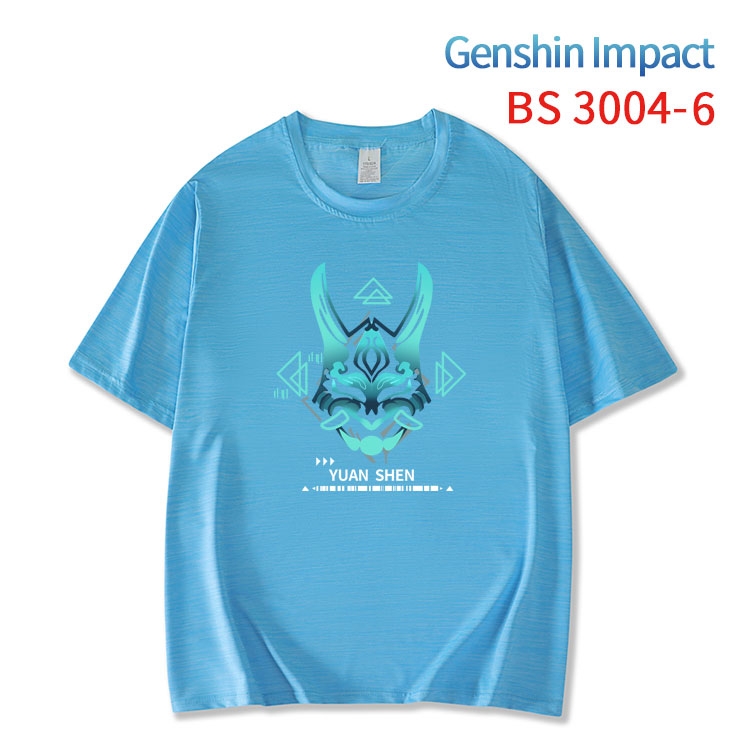 Genshin Impact ice silk cotton loose and comfortable T-shirt from XS to 5XL BS-3004-6