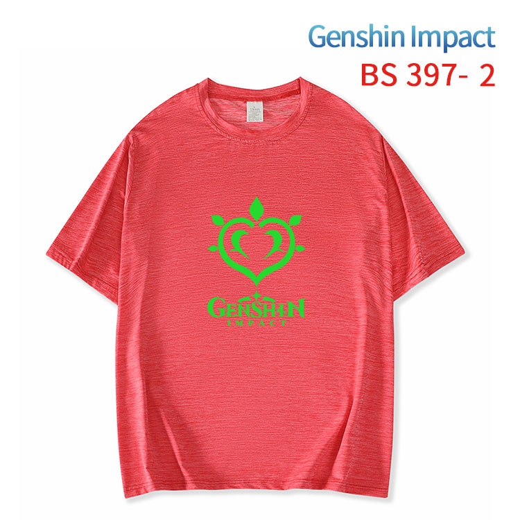 Genshin Impact ice silk cotton loose and comfortable T-shirt from XS to 5XL  BS-397-2