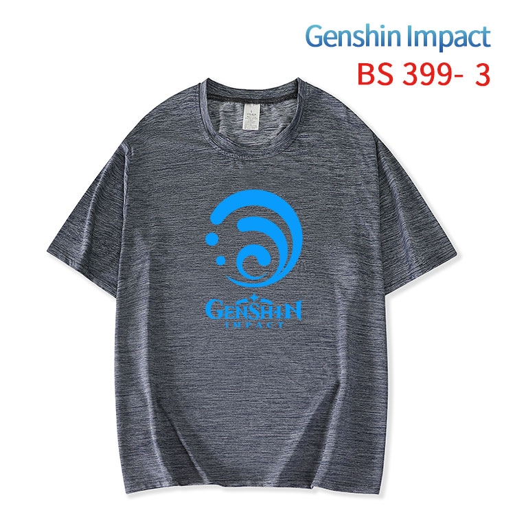 Genshin Impact ice silk cotton loose and comfortable T-shirt from XS to 5XL BS-399-3