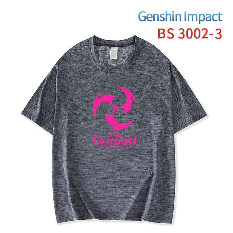 Genshin Impact ice silk cotton loose and comfortable T-shirt from XS to 5XL  BS-3002-3