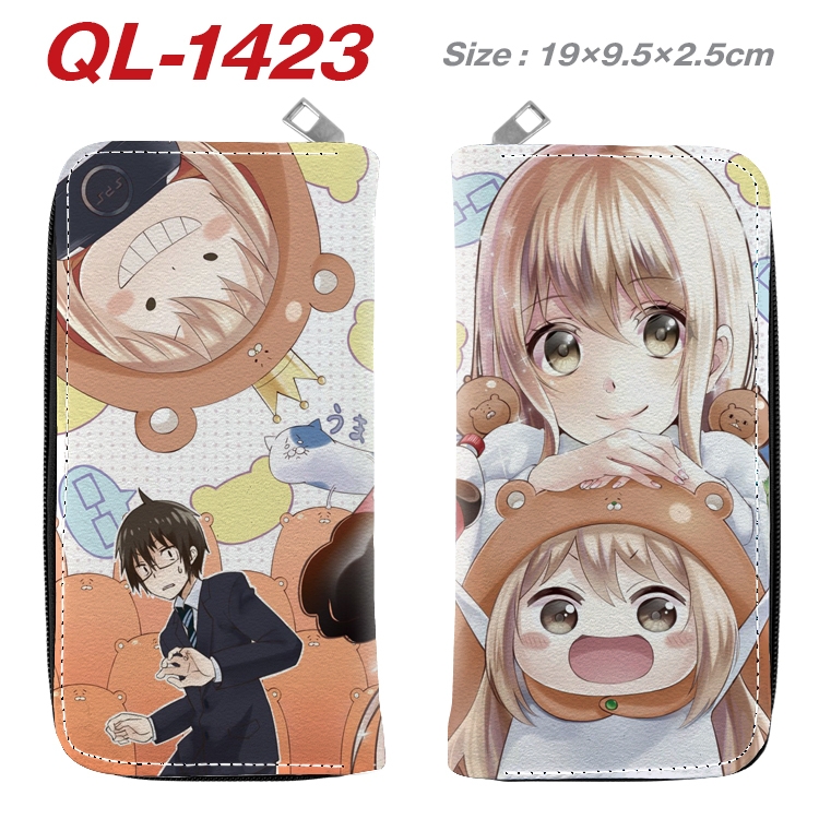 Himouto! Umaru-chan  Anime pu leather long zipper wallet 19X9.5X2.5CM QL-1423