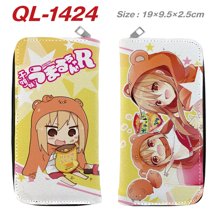 Himouto! Umaru-chan  Anime pu leather long zipper wallet 19X9.5X2.5CM QL-1424