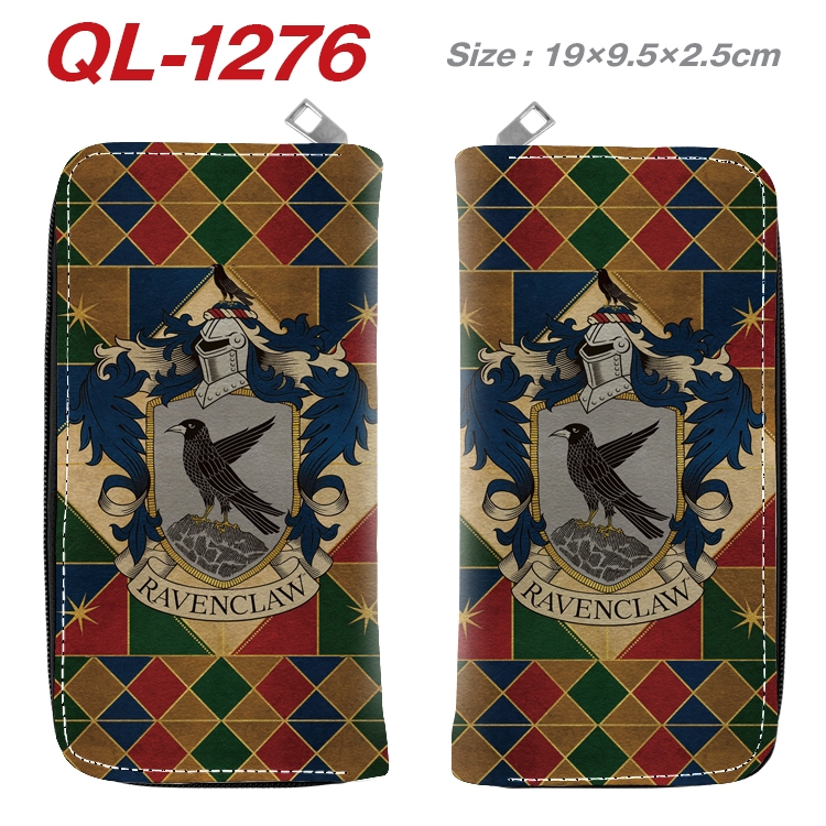 Harry Potter Anime pu leather long zipper wallet 19X9.5X2.5CM QL-1276