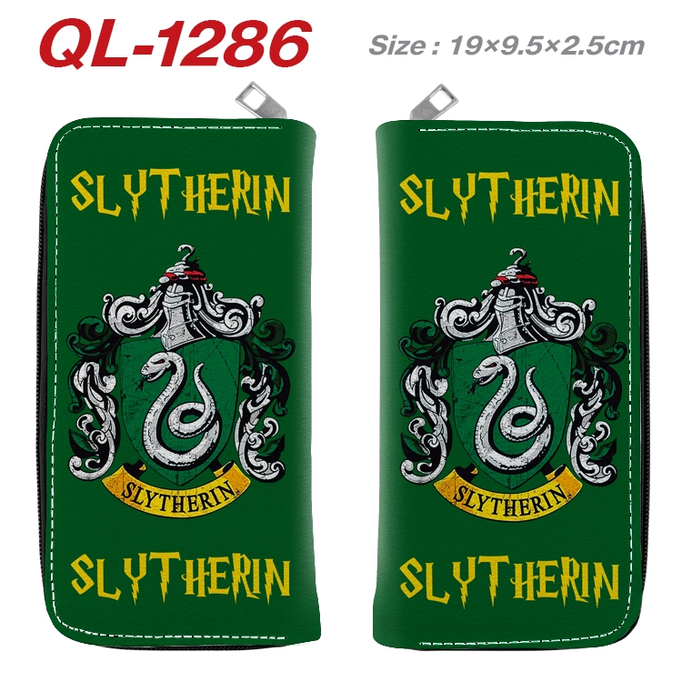 Harry Potter Anime pu leather long zipper wallet 19X9.5X2.5CM QL-1286