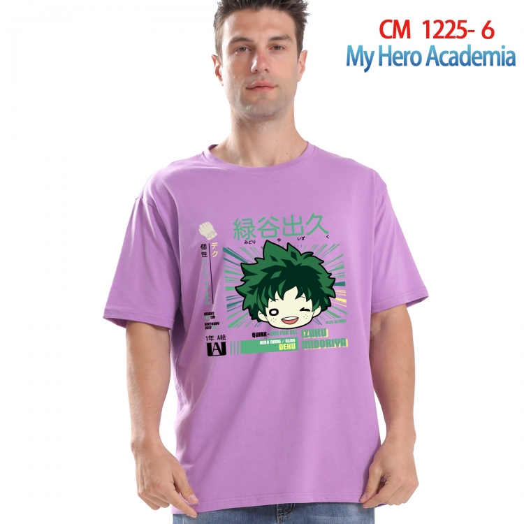 My Hero Academia Printed short-sleeved cotton T-shirt from S to 4XL CM 1225 6