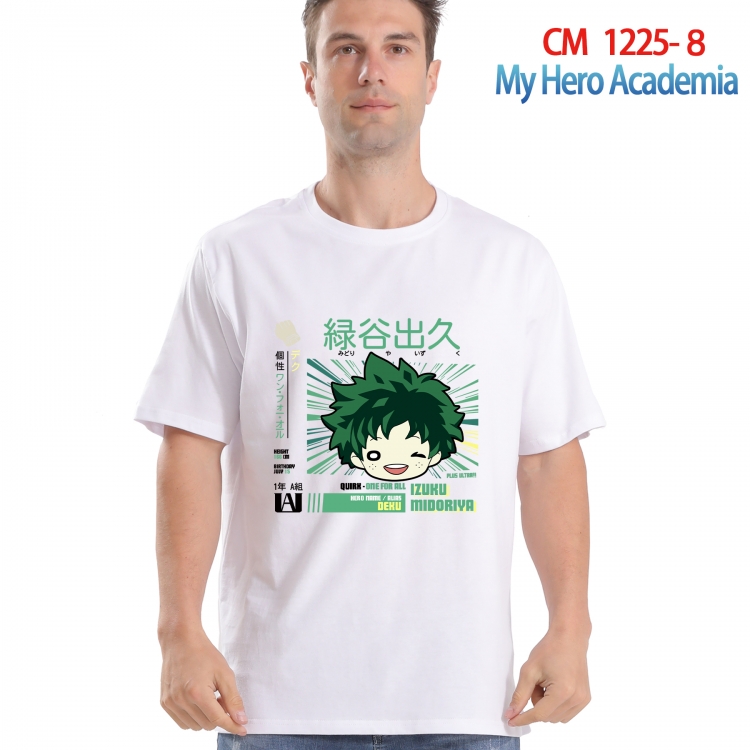 My Hero Academia Printed short-sleeved cotton T-shirt from S to 4XL CM 1225 8