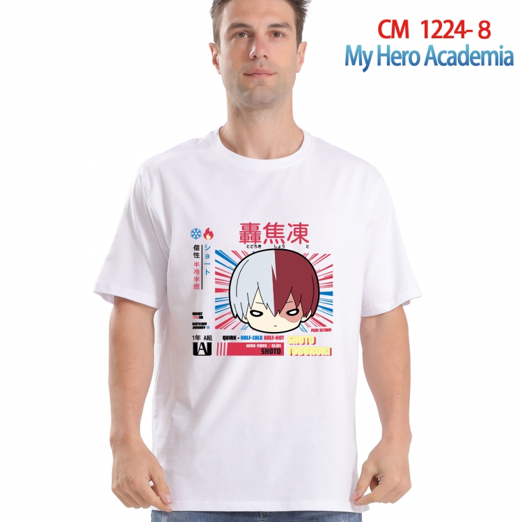 My Hero Academia Printed short-sleeved cotton T-shirt from S to 4XL  CM 1224 8