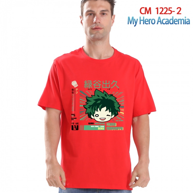 My Hero Academia Printed short-sleeved cotton T-shirt from S to 4XL CM 1225 2