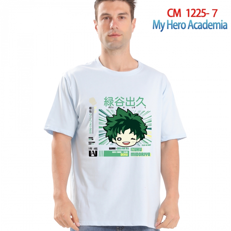 My Hero Academia Printed short-sleeved cotton T-shirt from S to 4XL CM 1225 7