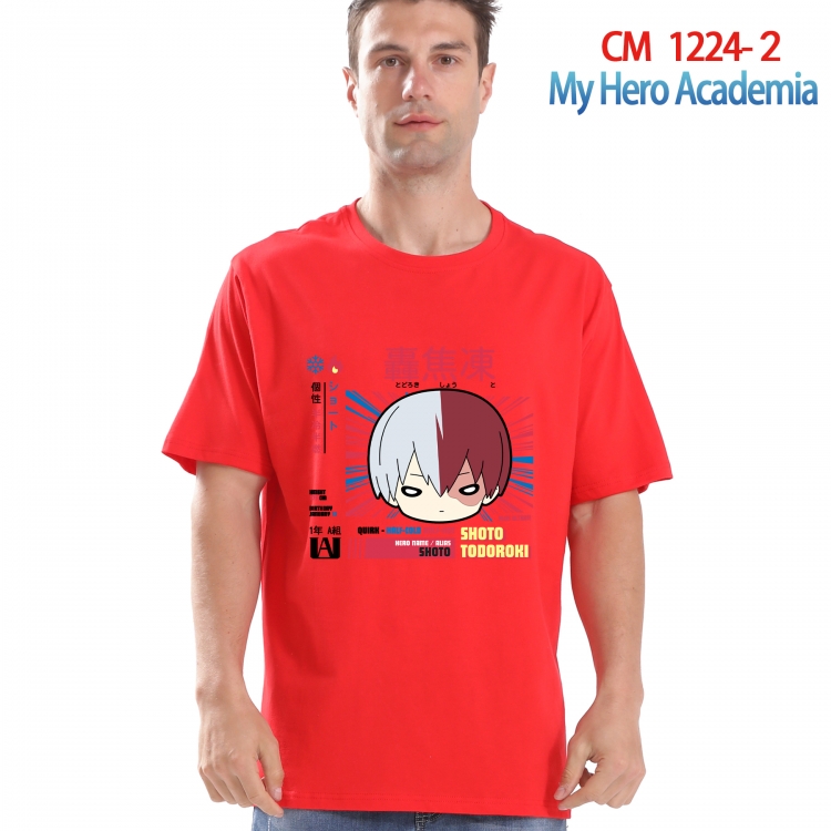 My Hero Academia Printed short-sleeved cotton T-shirt from S to 4XL  CM 1224 2