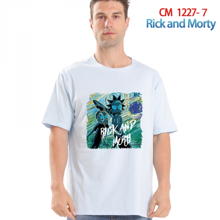 Rick and Morty Printed short-sleeved cotton T-shirt from S to 4XL  CM 1227 7
