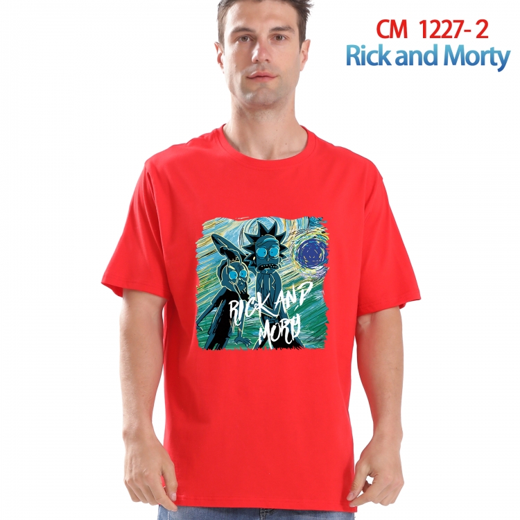 Rick and Morty Printed short-sleeved cotton T-shirt from S to 4XL CM 1227 2