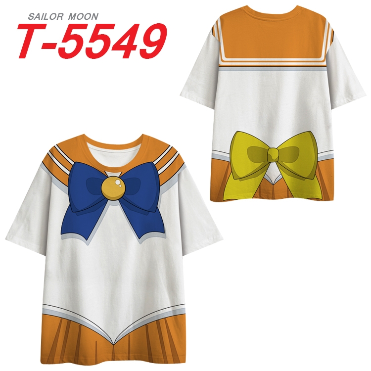sailormoon Anime Peripheral Full Color Milk Silk Short Sleeve T-Shirt from S to 6XL T-5549