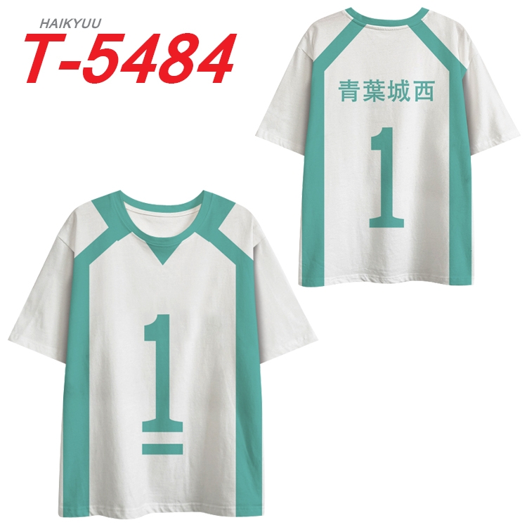 Haikyuu!! Anime Peripheral Full Color Milk Silk Short Sleeve T-Shirt from S to 6XL  T-5484