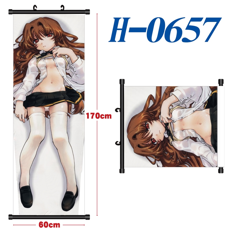 please teacher Black plastic rod cloth hanging canvas painting 60x170cm H-0657