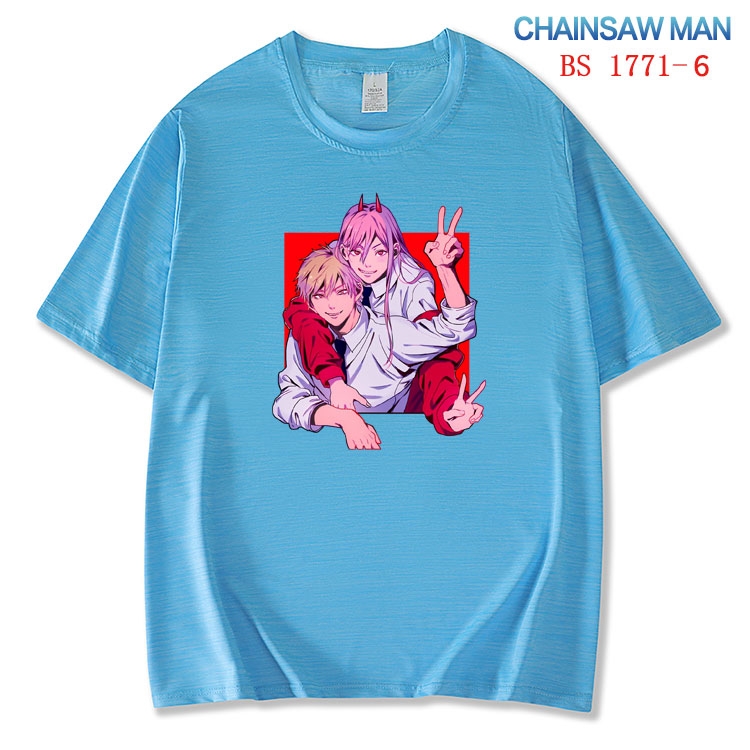 Chainsaw Man ice silk cotton loose and comfortable T-shirt from XS to 5XL   BS-1771-6