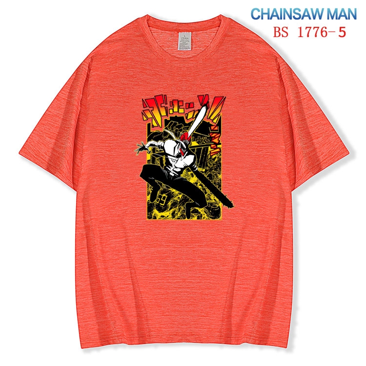 Chainsaw Man ice silk cotton loose and comfortable T-shirt from XS to 5XL  BS-1776-5