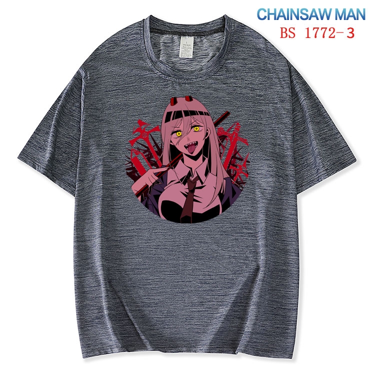 Chainsaw Man ice silk cotton loose and comfortable T-shirt from XS to 5XL   BS-1772-3