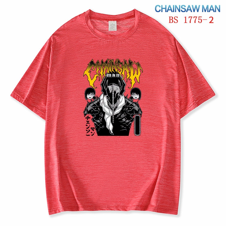 Chainsaw Man ice silk cotton loose and comfortable T-shirt from XS to 5XL  BS-1775-2