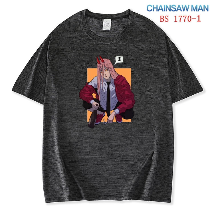 Chainsaw Man ice silk cotton loose and comfortable T-shirt from XS to 5XL BS-1770-1