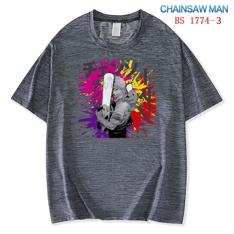 Chainsaw Man ice silk cotton loose and comfortable T-shirt from XS to 5XL   BS-1774-3